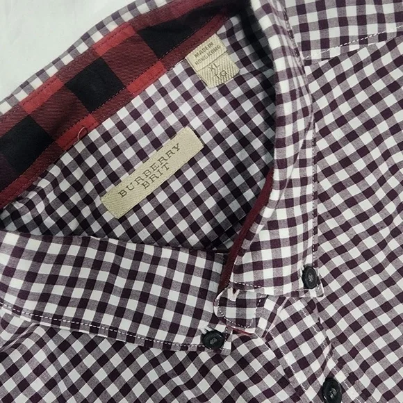 Burberry Black and White Casual Button Down Shirt - Picture 13 of 13